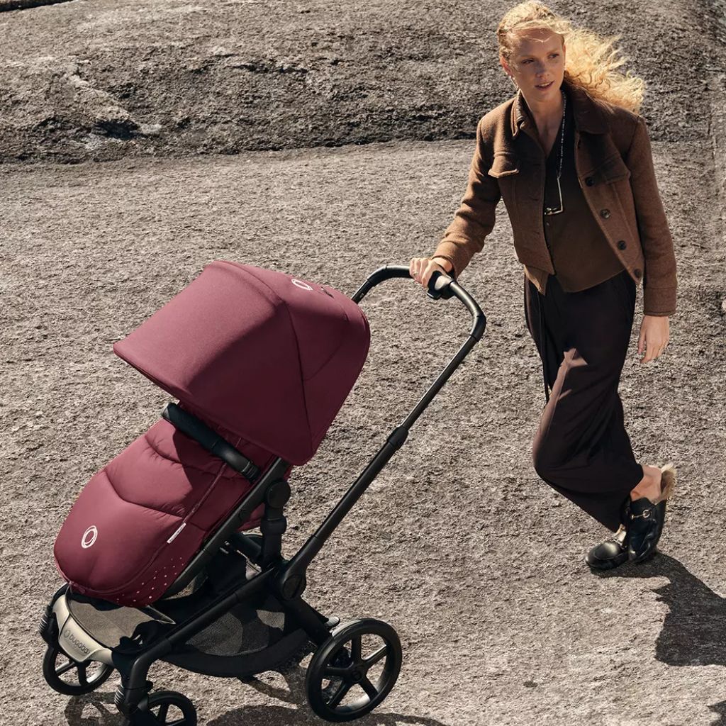 Bugaboo Kinderwagen Fox 5 Renew met draagmand Black / Dark Cherry - Image 10