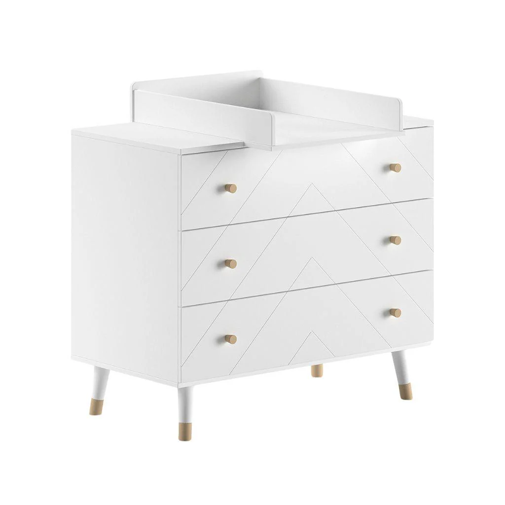 Jaxx 2-delige babykamer (bed + commode) Billy wit - Image 5