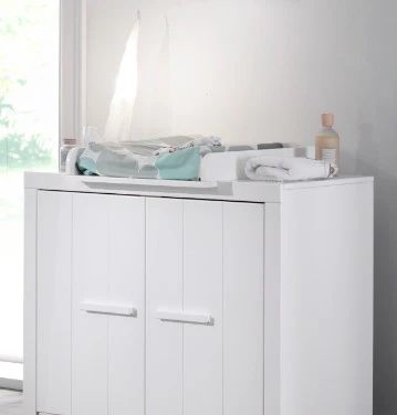 Jaxx 2-delige babykamer (bed + commode) Erik wit - Image 6