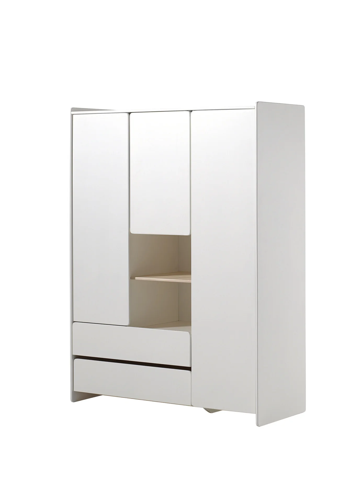Jaxx 3-delige babykamer (bed + commmode met verlengstuk + kast met 3 deuren) Kiddy wit - Image 4