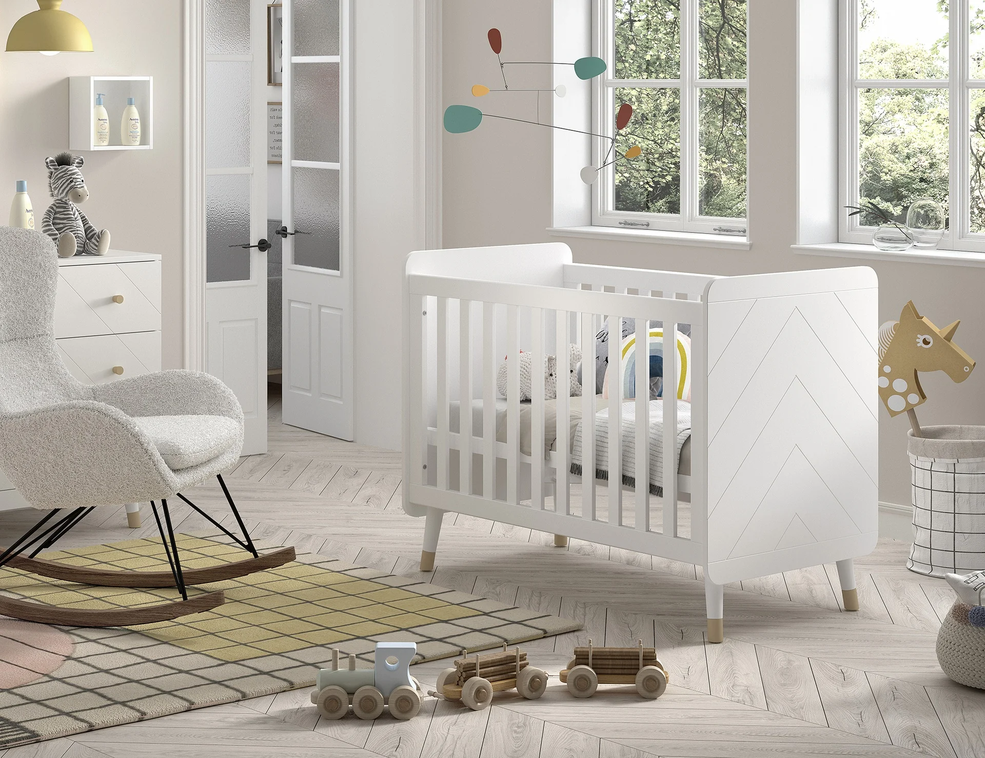 Jaxx Babybed Billy L 120 x B 60 cm wit - Image 3