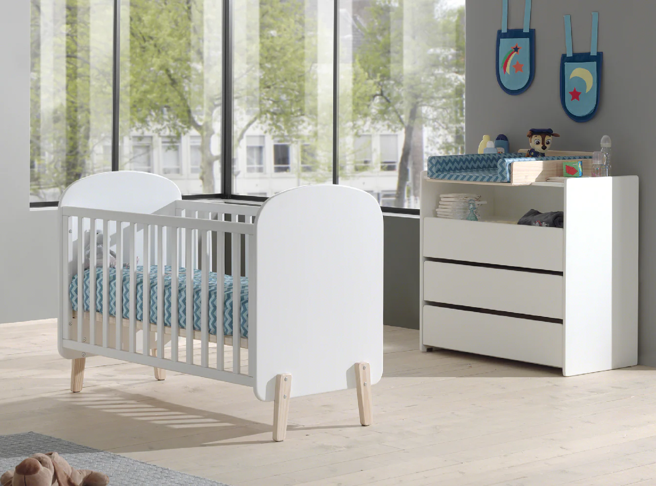 Jaxx Babybed Kiddy L 120 x B 60 cm wit - Image 3